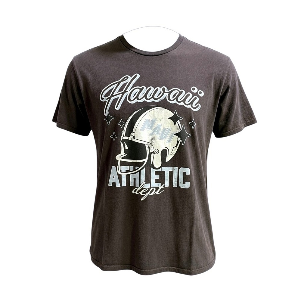 Hawaii Maui Athletic‎ Dept Graphic T-Shirt H&M DIVIDED Gray Large